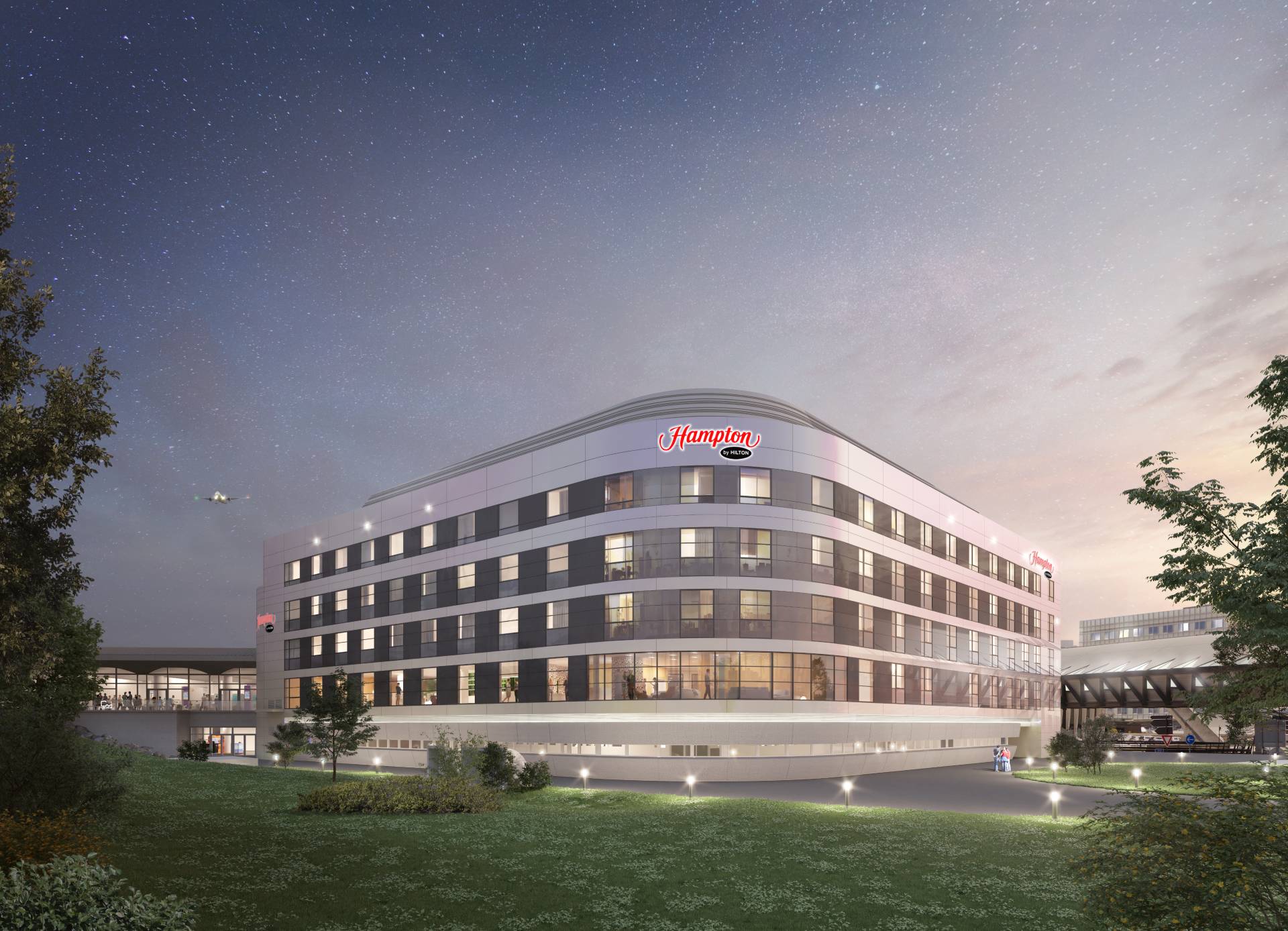 recyclage urbain lyon transformation bureaux aeroport en hotel